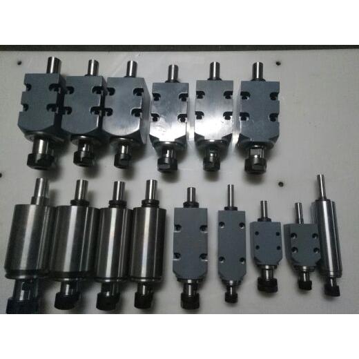 雕刻机主轴，钻铣主轴，6060方ER主轴，车铣复合动力头，E20主轴