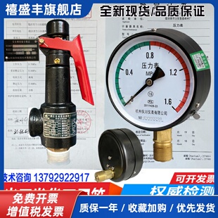 压力表安全阀带检测报告y100空压机储气罐合格证计量局证明证书年