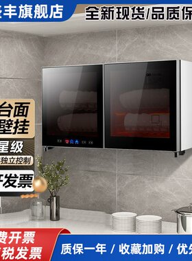 光波消毒柜家用幼儿园挂墙式茶杯碗筷高温壁挂挂壁式吊式卧式碗柜