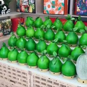 水果菠萝柚子哈密瓜西瓜榴莲垫圈陈列框展示底塑料水果展示底座