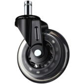 转椅轮子万向轮办公椅滚轮电脑椅脚轮耐磨静音滑轮通用卡簧轮子