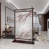 入户实木定制新面刺绣屏风座屏客厅玄关办公室