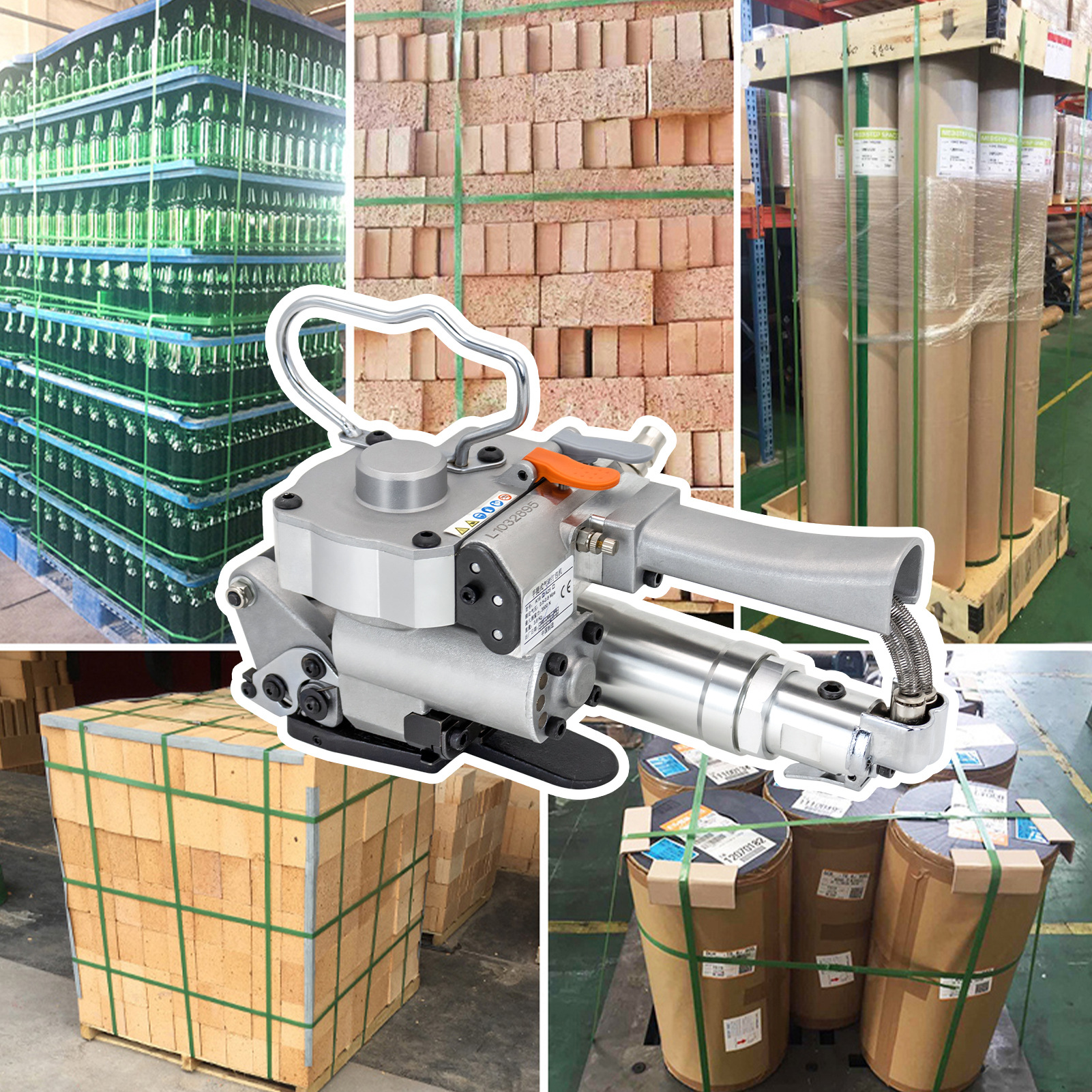 A19气动打包机 手持式PP带纸箱包装捆扎机 A25塑钢带免扣打包机