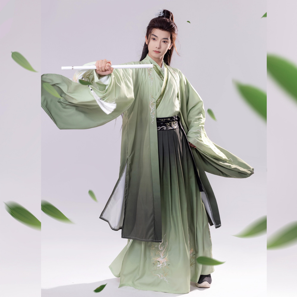 云梦集汉服男原创中国风汉服女侠客刺绣古装交领齐腰魏晋风日常2