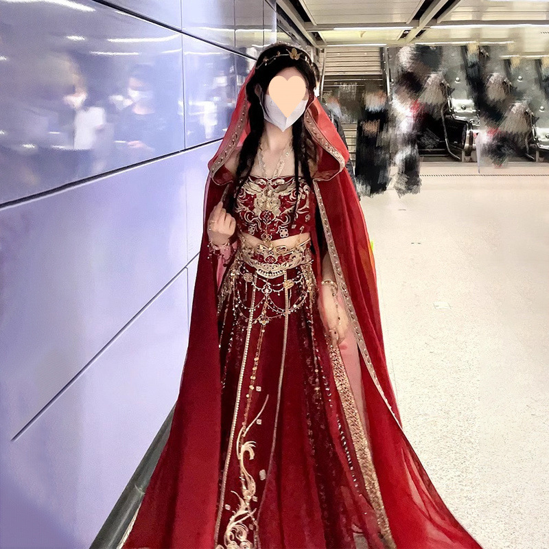 云梦集大漠公主异域风情舞台服装敦煌飞天绣花西域摄影国风汉服宫