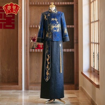 云梦集男装秀禾服2025新款新郎接亲唐装中式婚礼礼服男士秀禾敬酒