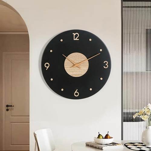 北欧简约挂钟客厅装饰时尚静音创意挂墙时现代时尚网红家用静音钟
