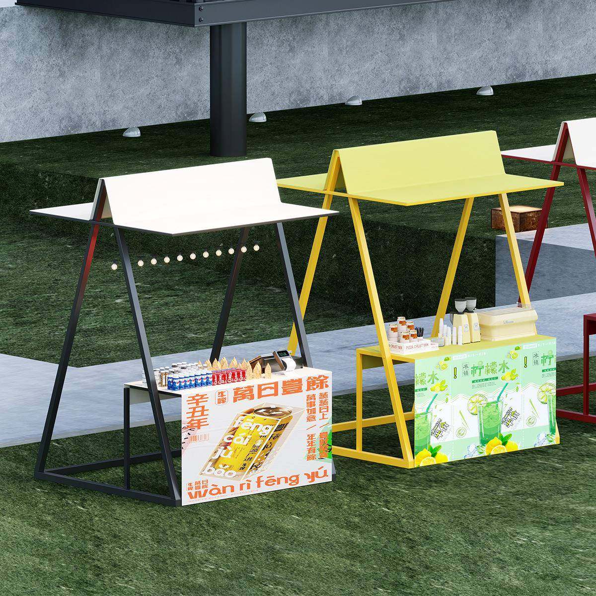 美食烧烤节摆摊架铁艺夜市不夜城售货地摊架商场活动宣传展示架子,纺织面料/辅料/配套,纺织机械配件,淘宝优惠券,粉丝福利购,淘宝优惠卷