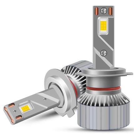 双铜管H11、9005、H7、led灯前大灯100W大功率汽车led大灯