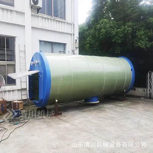玻璃钢预制泵站大型市政雨水排涝提升高速服务区污水输送一体化泵