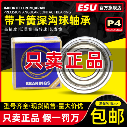 日本NSK轴承6000 6001 6002 6003 6004 6005 6006ZZNR DDUN卡簧槽