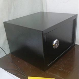小型迷你全钢保险箱夹万存钱罐家用床头柜可放衣柜保险柜防盗机械