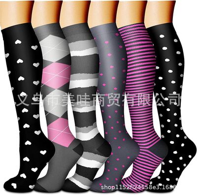 亚马逊爆款 压力袜跨境 Compression Sock 运动袜 铜离子 健身
