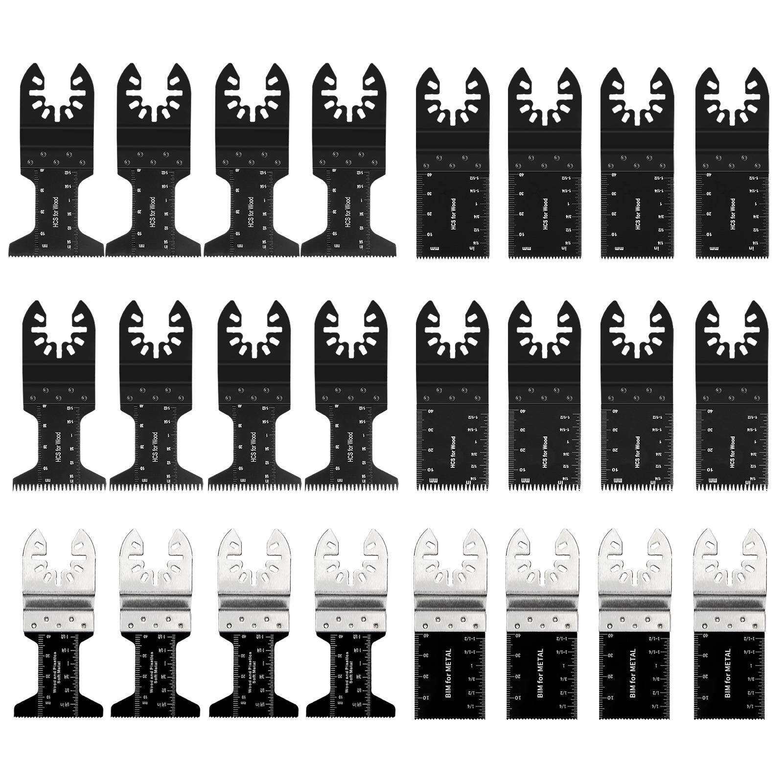 24件套万用宝锯片组合35mm45mm跨境套装多用途电动工具配件