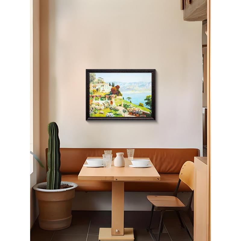 美式欧式复古地中海景装饰画卧室床头画餐厅客厅高级艺术挂画6080