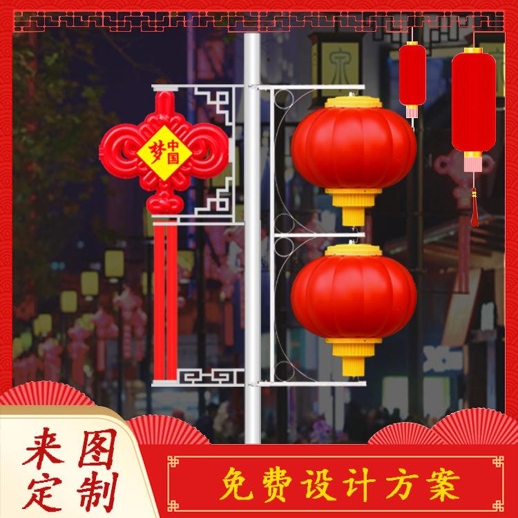 热卖led中国结灯笼景观灯 户外路灯太阳能防水中国结生产厂家直销