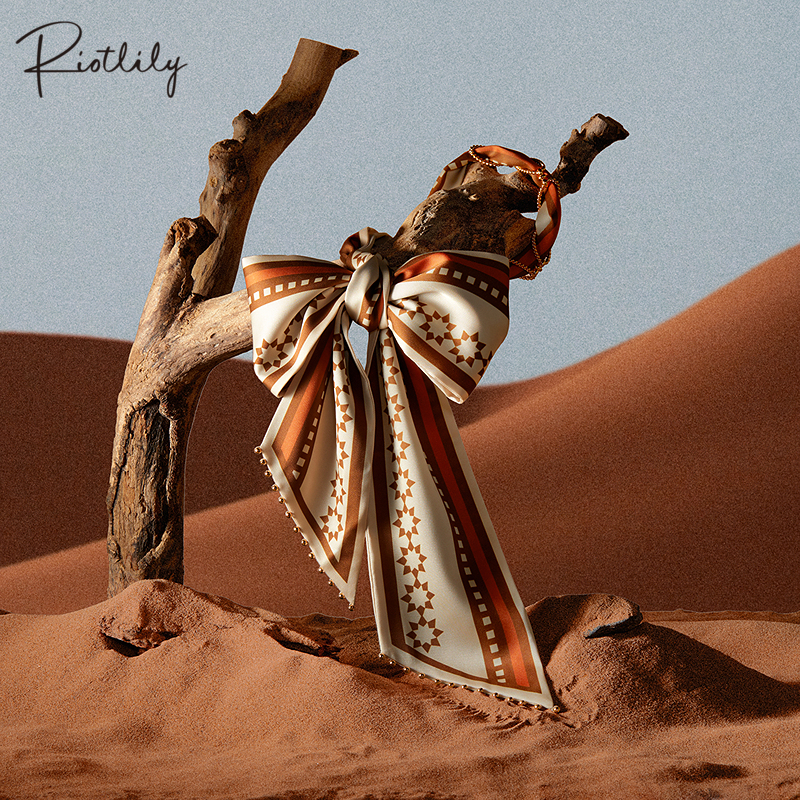 Riotlily/艾特里里大漠金阳系列丝巾送女友圣诞礼物