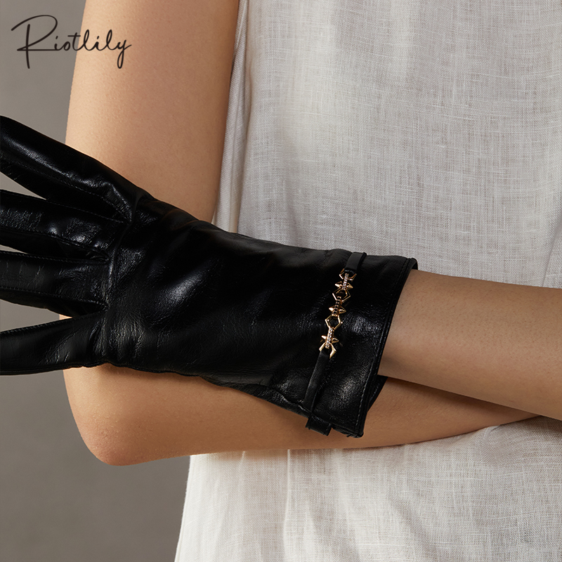 Riotlily/艾特里里摇滚时代系列手套黑色送女友圣诞礼物