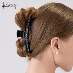 Riotlily艾特里里璀璨蝶影系列抓夹发夹鲨鱼夹送女友礼物新年礼物