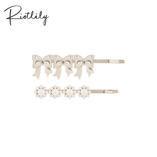 Riotlily艾特里里奢华晚宴系列叠戴蝴蝶结发夹送女友礼物新年礼物