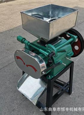 粮碎花生破机匀 食养殖用玉米饲料粉碎机 大VQF小破碎均电动挤扁