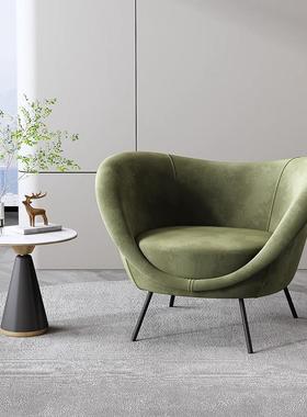 网红单人沙发椅北欧计师创意休闲椅懒沙38043人发家用阳意式极设