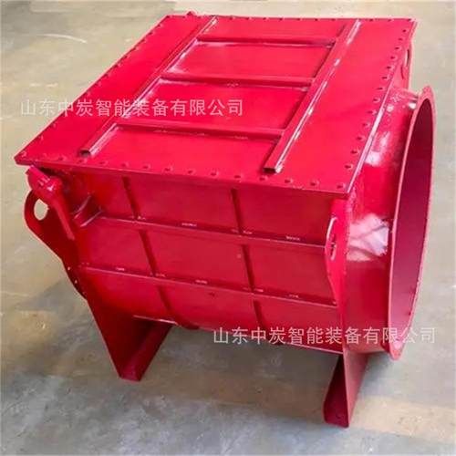 山东中炭常开式单隔向爆法 兰安装阀管道隔爆阀 翻板式单向隔爆阀