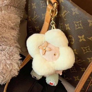 LV&GEDETE官方旗舰店毛绒太阳花公仔 包包挂件汽车钥匙扣挂饰老花