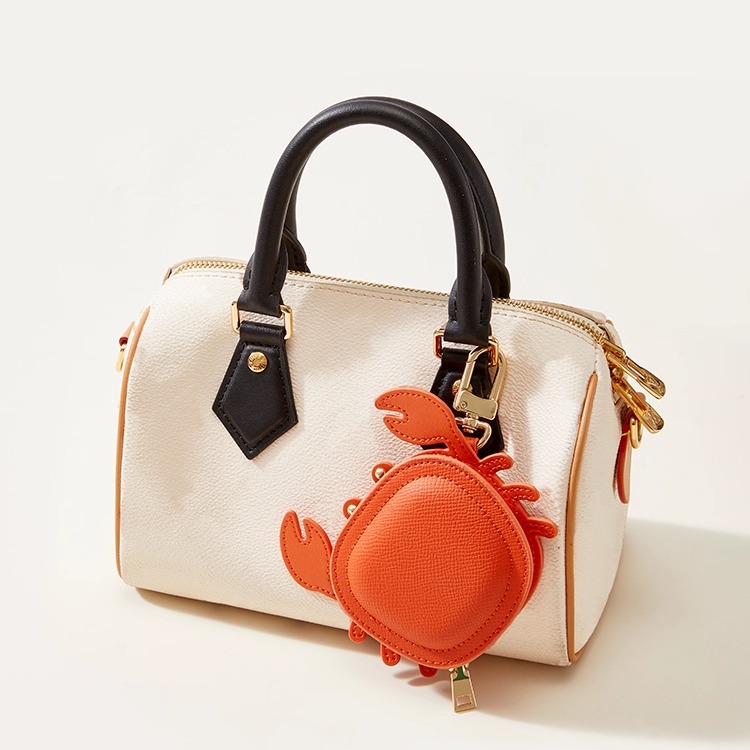 LV&GEDETE官方旗舰店小螃蟹耳机包speedy25包挂饰 汽车钥匙扣挂件