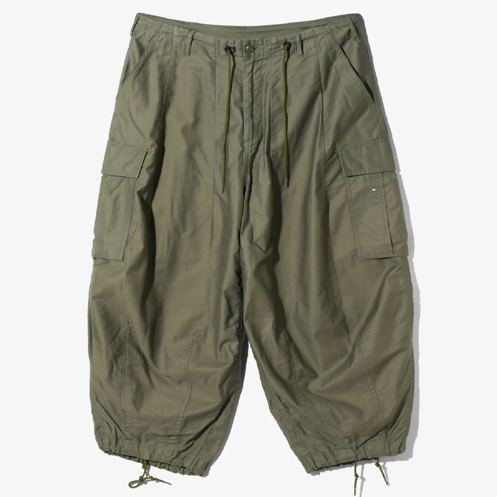 NEEDLES H.D. Pant - BDU休闲宽松纯色压褶工装裤26SS - 实物图