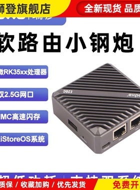radxa瑞莎ARM软路由器E20C迷你可携式E52C双千兆2.5G主机iStoreOS