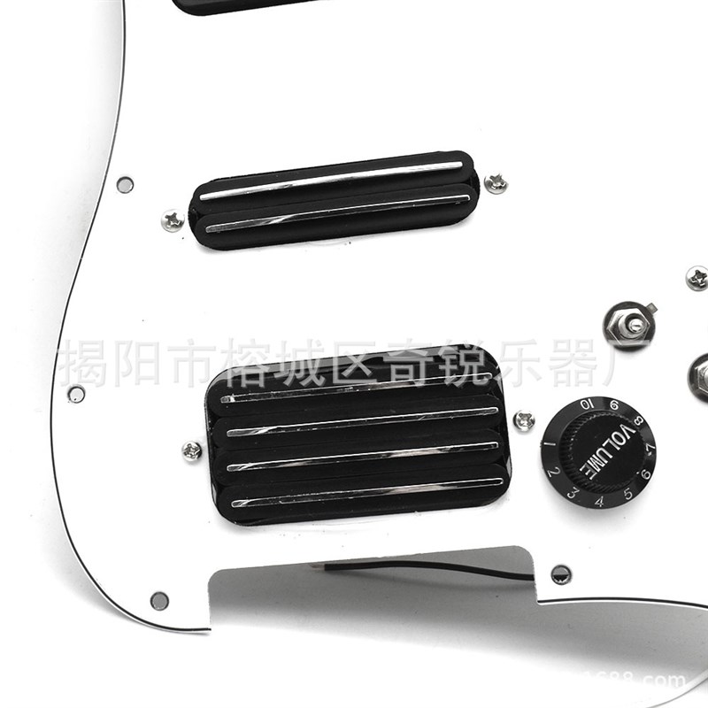 单单双拾音器总成 双轨面板拾音器带切单五档控制音色音量拾音器