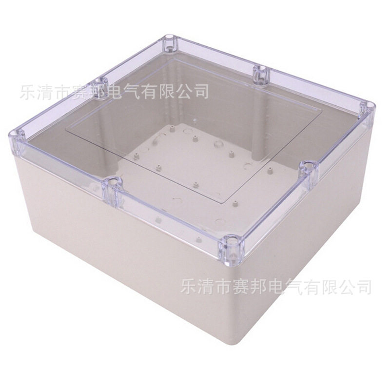 斯普威尔PC料透明盖防水盒防水接线盒300*280*140mm透明盖仪表盒