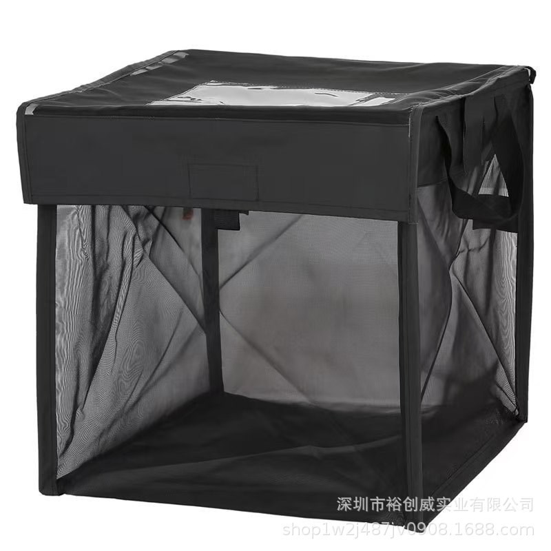 亚马逊日式网袋防乌鸦收纳袋户外可洗垃圾网袋可折叠网状垃圾袋