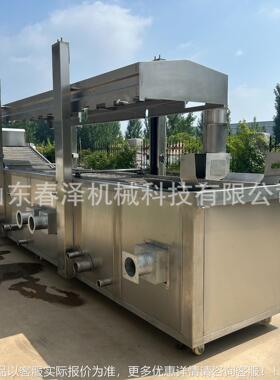 全自动鱼油炸机片虎皮鸡油炸成套流水线爪QD-1000薯仔条油炸设备