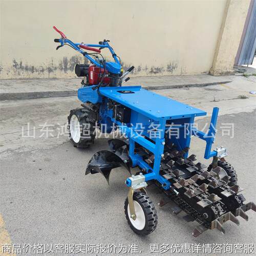 手扶式挖沟机 工程下电缆埋线开槽机90深开沟机