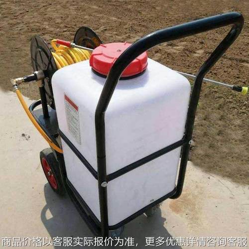 60L手推式电动打药机 农用自动卷管打药机农田果园杀虫消毒喷雾器