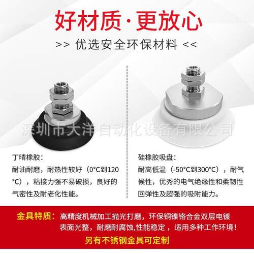 SH63N-R1-M16M真空吸盘吸嘴SH125N-R1-M16M SH80N/SH100N-RN-M16M