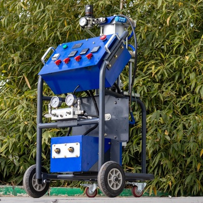 出口供应小型聚氨酯发泡机HP10黑白料喷涂机 110V高压喷涂机工厂
