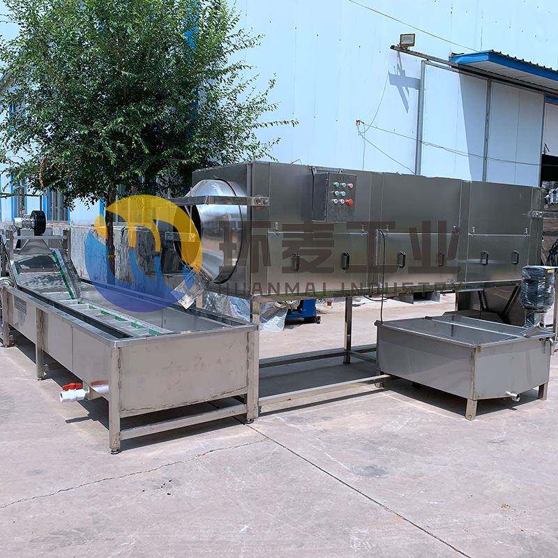 滚动式核桃仁去皮机坚果去衣脱皮L水线核桃仁脱皮机