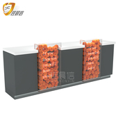 佳晨信水果店收银台店铺小型便利店大理石超市收款 吧台桌转角定制