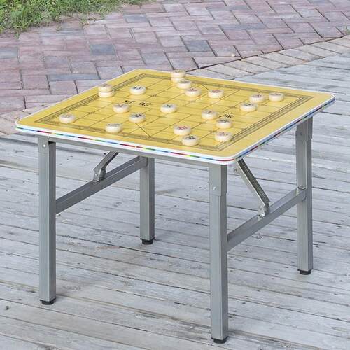 象棋桌餐桌两用手动棋牌桌象棋桌橡方桌便携式
