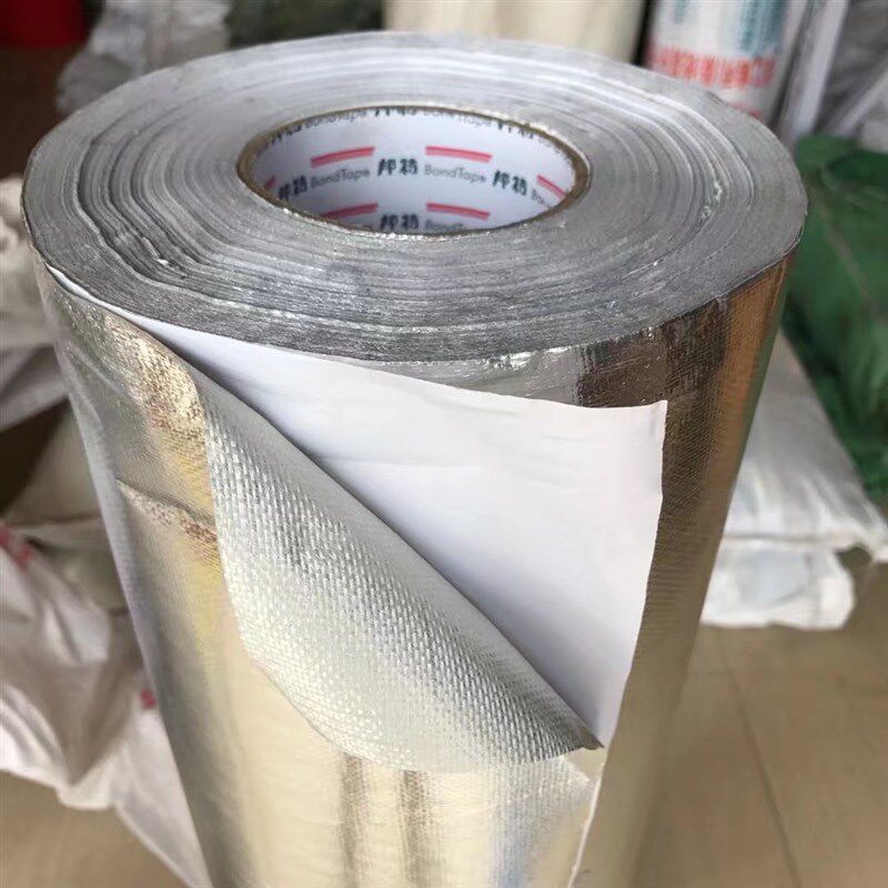 阻燃玻纤布铝箔胶带 自粘型屋顶隔热膜 耐温铝箔 遮阳光反射膜