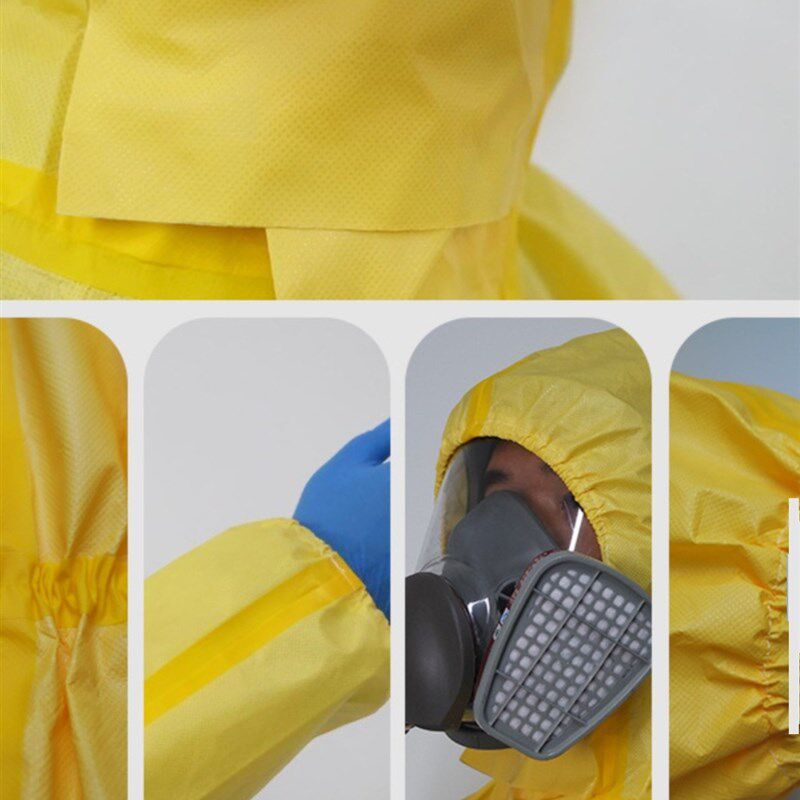 防化服耐酸碱防毒连体全身实验危化品轻型防腐蚀氨化学工作服