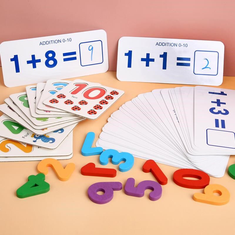 数学启蒙教具幼儿园学前儿童数字配对加减运算