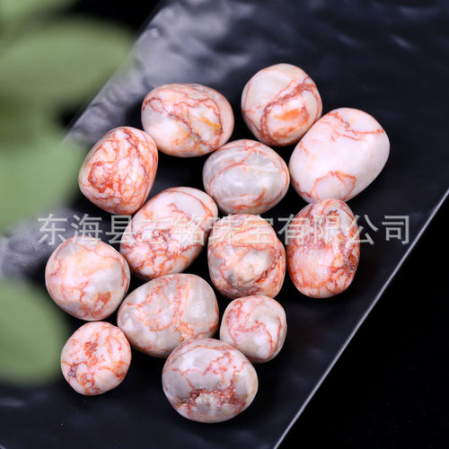 一斤天然红网格滚石红网络香薰扩