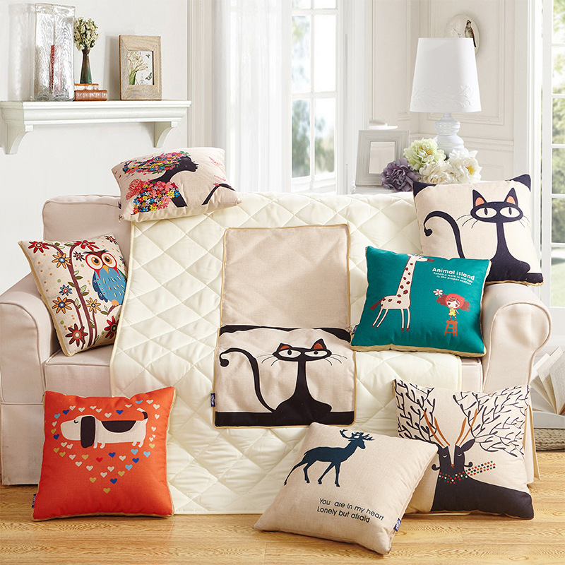 卡通抱枕被子两用办公室午休毯沙