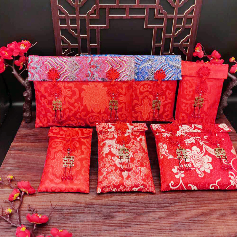 万元红包结婚用个性刺绣大1万2万