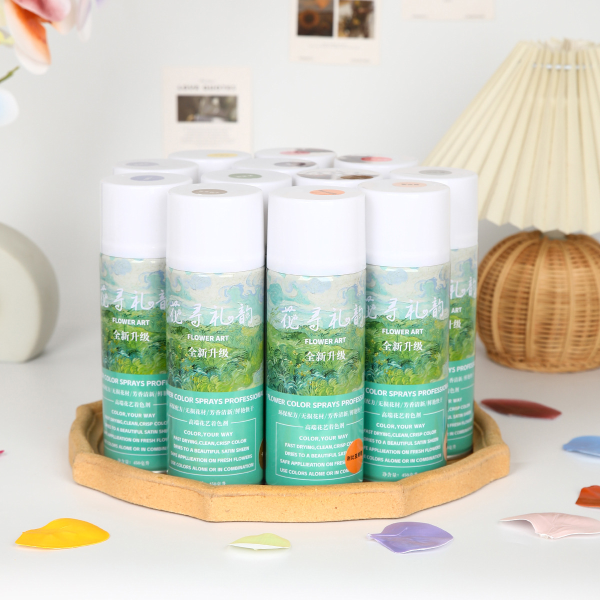450ml鲜花喷色剂批发速干喷漆彩