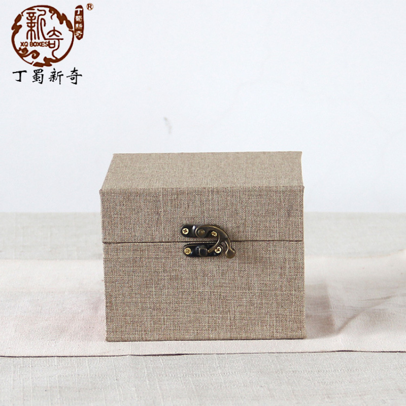 瓷器紫砂壶包装正方形木质锦盒印